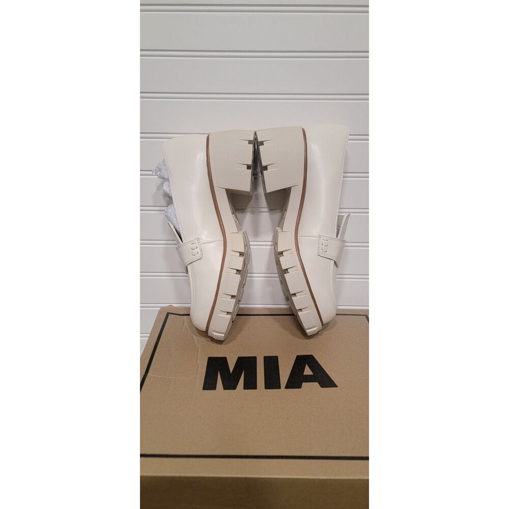 MIA Womens Robin Bon Burnap Platform Oxford Bone Size 7.5 NIB